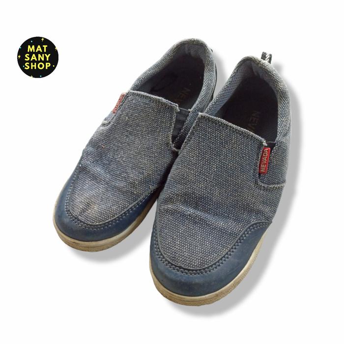 Sepatu Anak Slipon Slip On Sneaker Canvas Kanvas Nevada