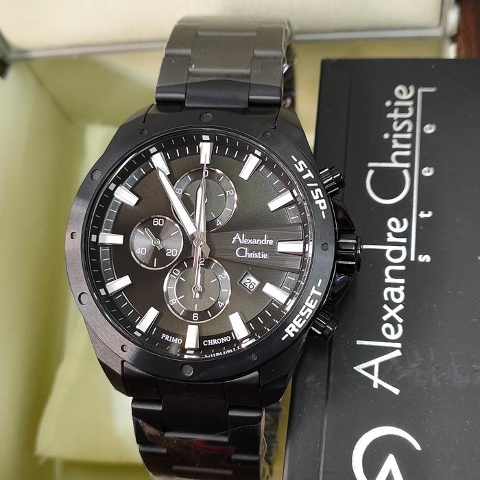 Jam Pria ORIGINAL Alexandre Christie ACF 6669 MC All Stainless