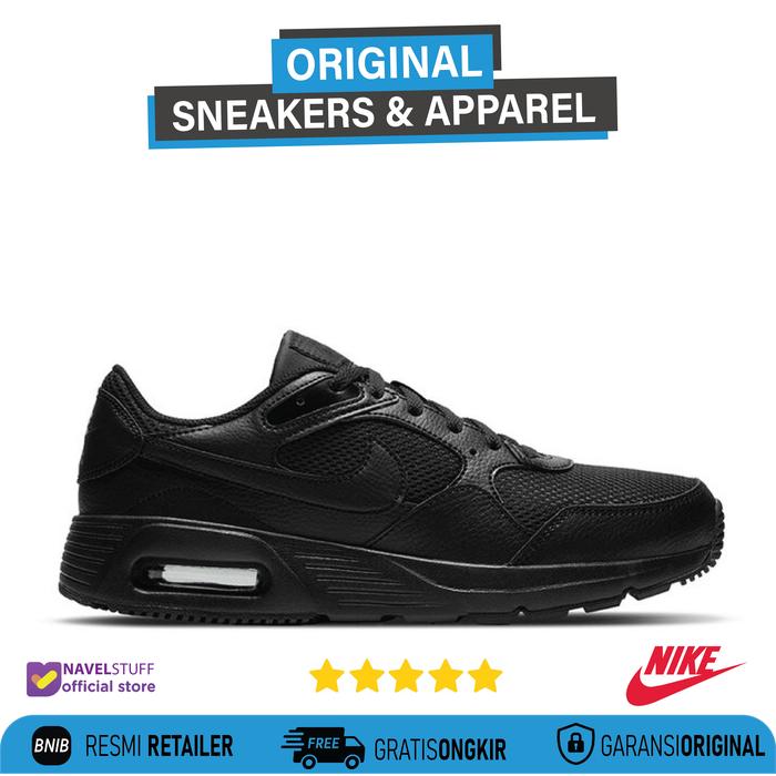 NIKE Air Max Sc Triple Full Black/Black Original Resmi BNIB