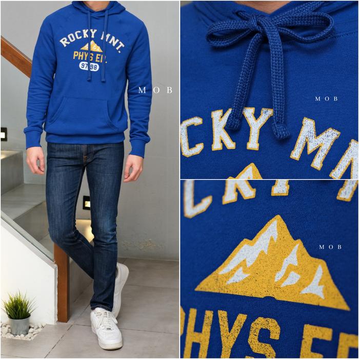 Hoodie Goodfellow Rocky Mount Logo Pullover Dark Blue Original