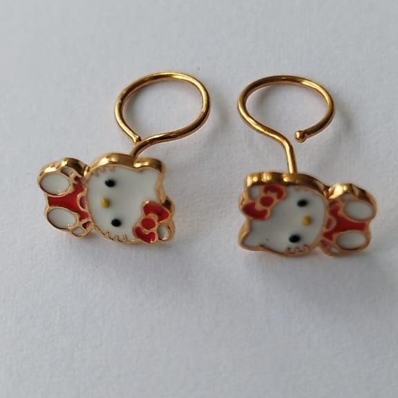anting emas asli toge hello kitty 375