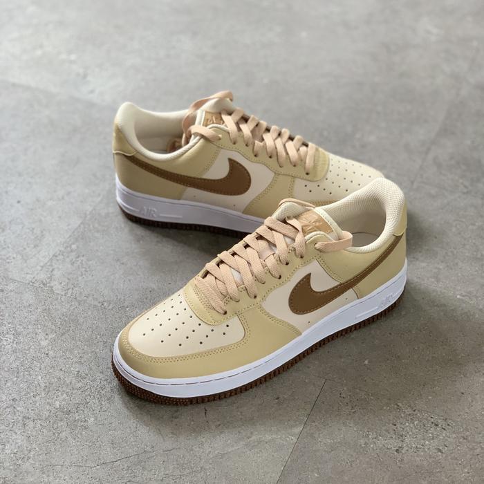NIKE AIR FORCE 1 LOW LV08 WHITE ALE BROWN 100% ORIGINAL