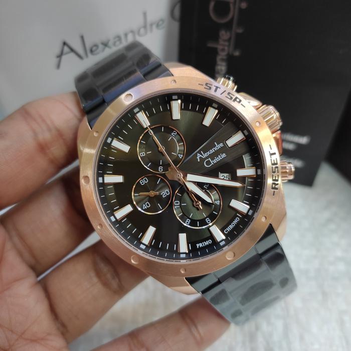 Jam PRIA ORIGINAL Alexandre Christie Ac 6669 MC Stainless