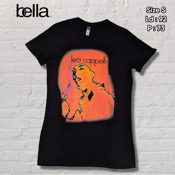 Kaos T-shirt Bella Big Logo Singer Lea cappeli Original Second