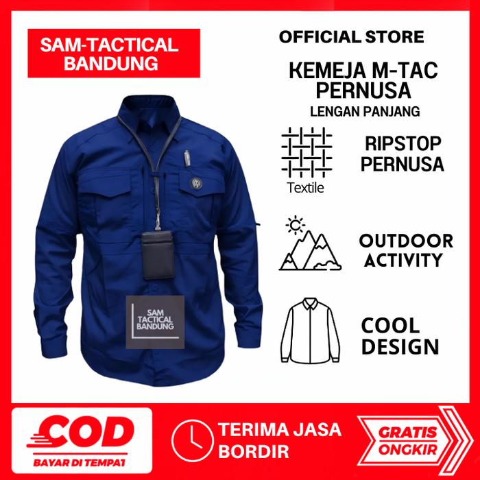 KEMEJA TACTICAL M-TAC KEMEJA PDL BAHAN PERNUSA