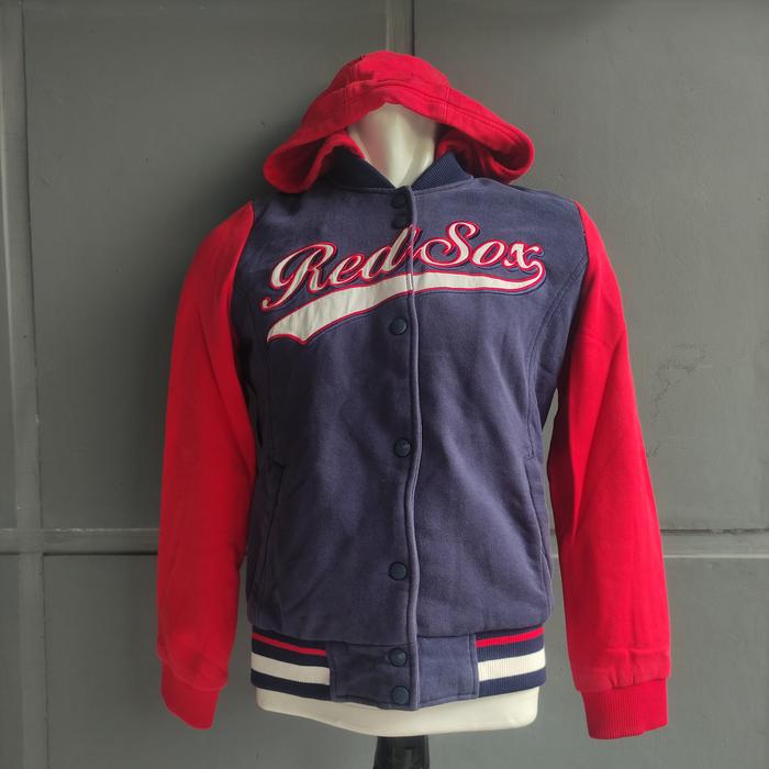 red sox mlb varsity jacket (jaket varsity baseball)
