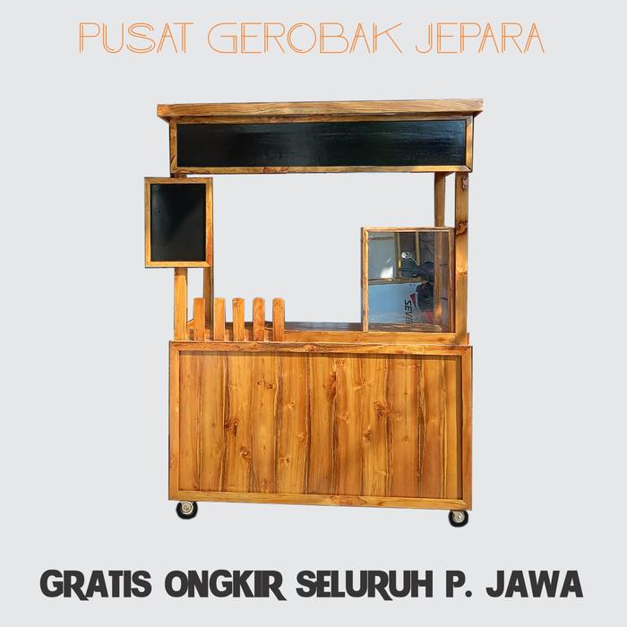 gerobak jualan es coklat, pisang coklat, pisang keju, sate taican