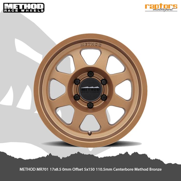 Method Racewheels MR701 R17 ,5x150, 110.5mm Method Bronze (4PCS)