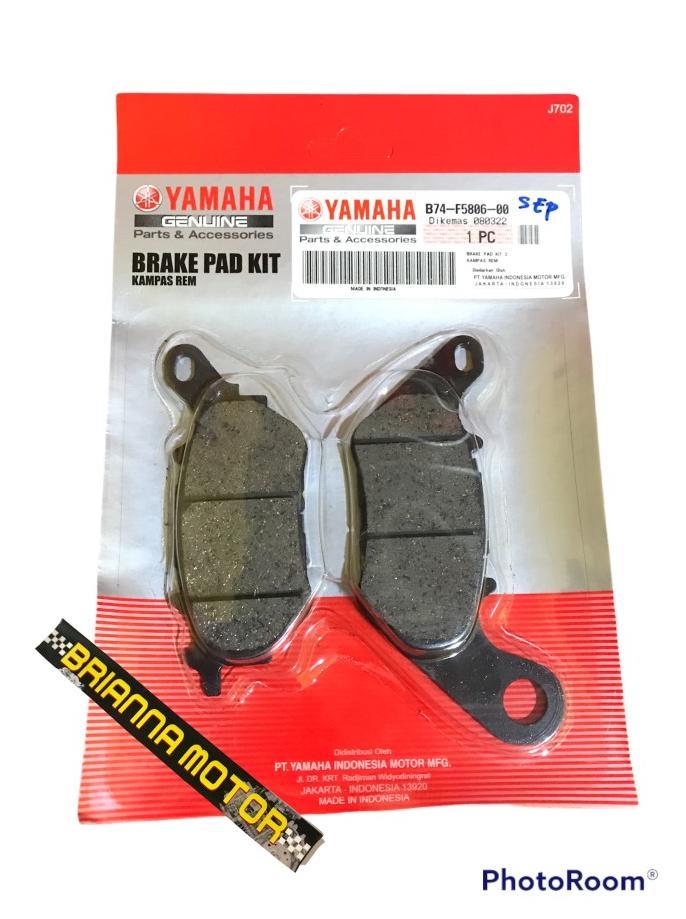 DISC PAD CAKRAM BELAKANG X MAX MT25 R25 ORI YAMAHA B74 F5806 00