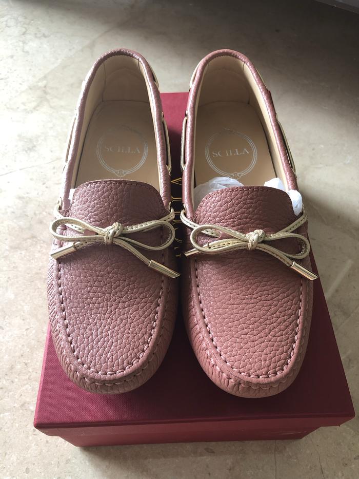 Loafer women shoes scilla rose gold pink size 36