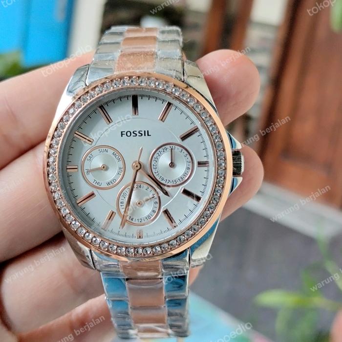 JAM TANGAN FOSSIL BQ3420 TWOTONE  JAM BRANDED