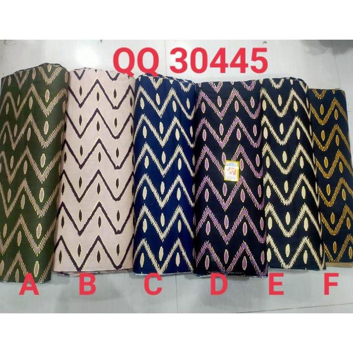Kain Batik Katun Motif Zig Zag QQ. Bahan Katun Batik Halus Motif Ombak