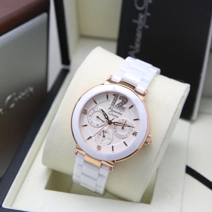 ALEXANDRE CHRISTIE AC 2359 ROSEGOLD WHITE AC2359 WANITA ORIGINAL