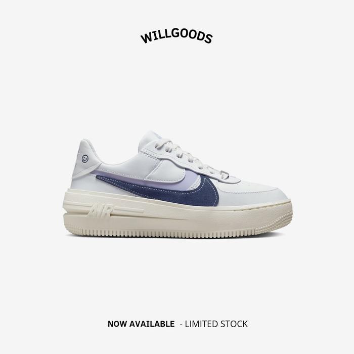 Nike Air Force 1 Plt.Af.Orm Lv8 White Navy Purple Original Resmi BNIB