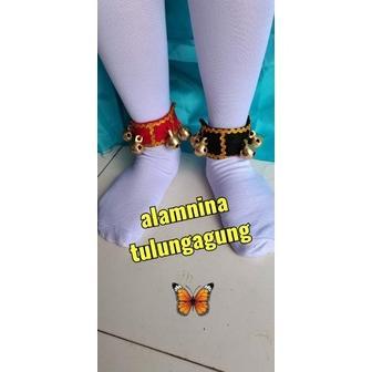 gelang kaki binggel gongseng klinting kuningan