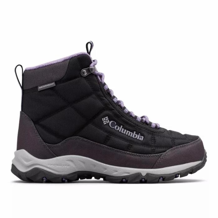 Columbia Sepatu Boots Wanita Waterproof FIRECAMP Boot Black