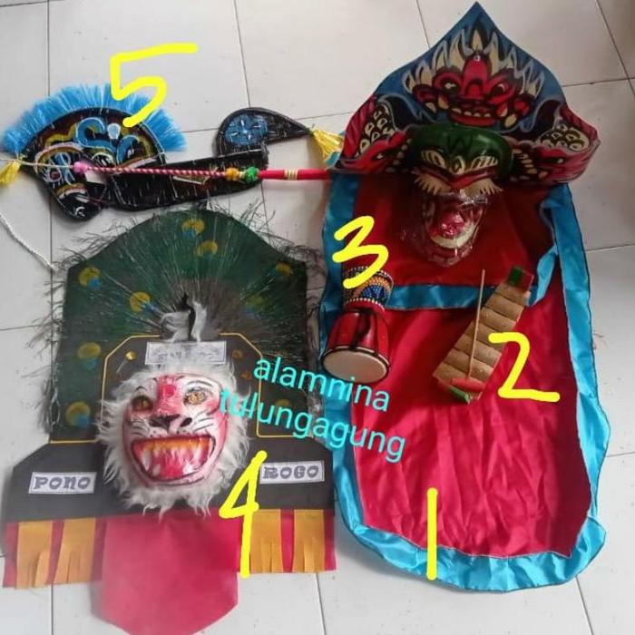 topeng reog barongan caplokan kuda lumping