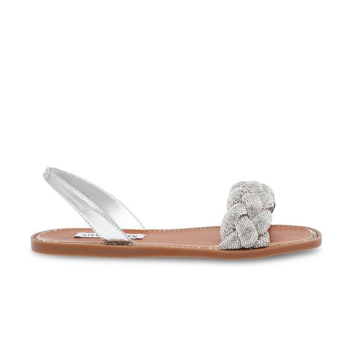 Steve Madden NOLES Women's Flats Original Sandal Wanita -  Silver