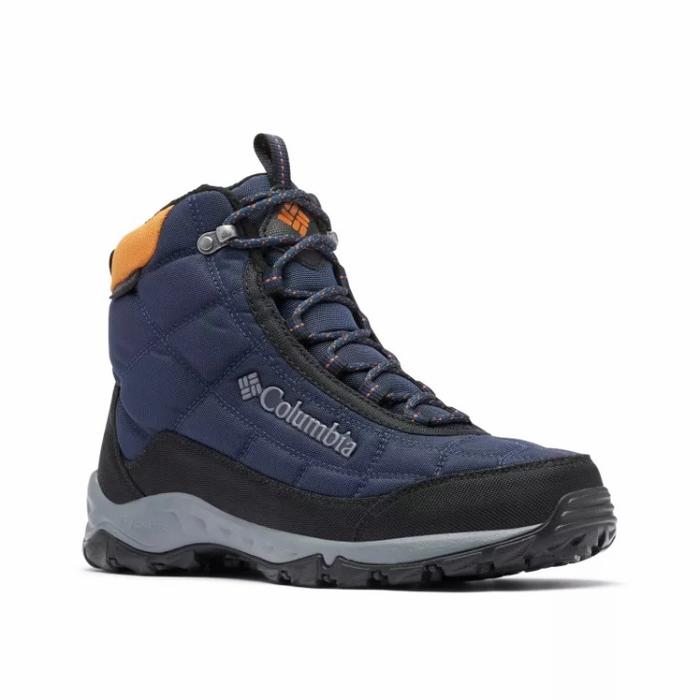 Columbia Sepatu Boots Pria Waterproof FIRECAMP Boot Original Navy