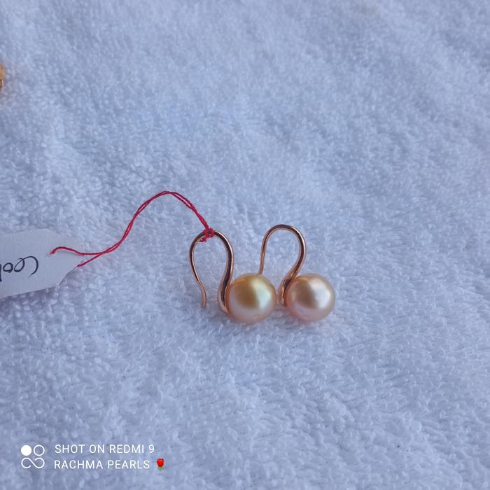 giwang Anting kait mutiara air laut asli lombok cantik setelan wanita