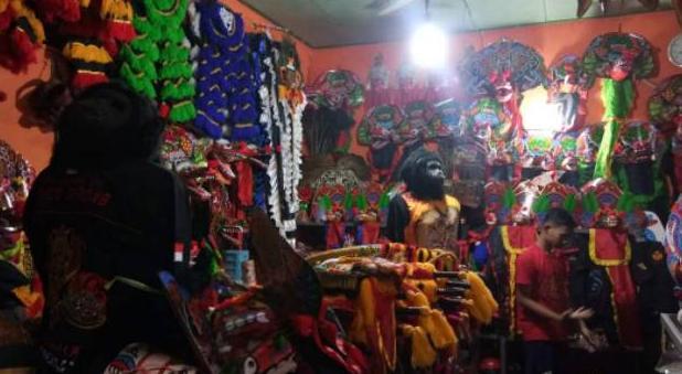 Paket mainan anak jaranan kecil (kudalumping) + pecut Jupe