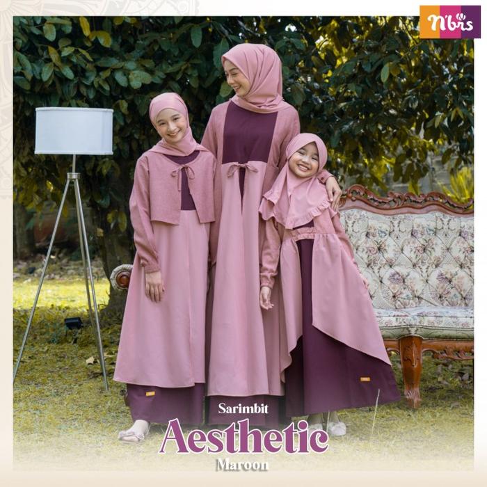 Sale Gamis remaja Aesthetic Maroon