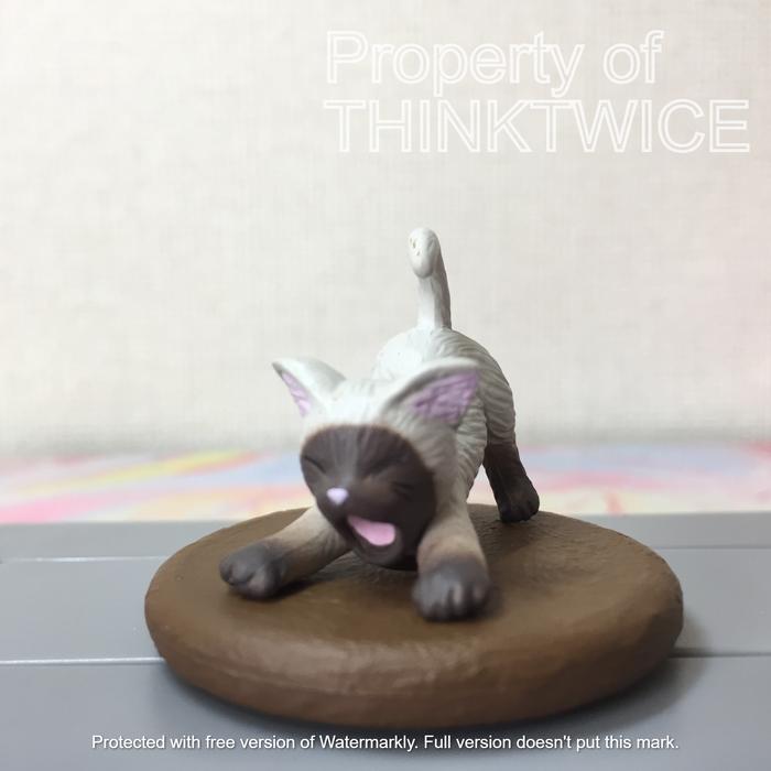 Gachapon cat - figure kucing lucu