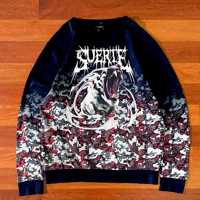 Marcelo burlon art sweatshirt ( L - XL ) pria