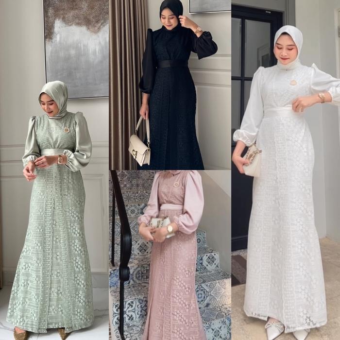 aurora dress brukat premium