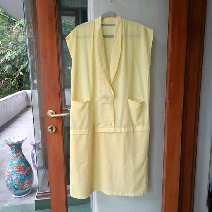 Preloved Yellow Woman Blazer Dress Second