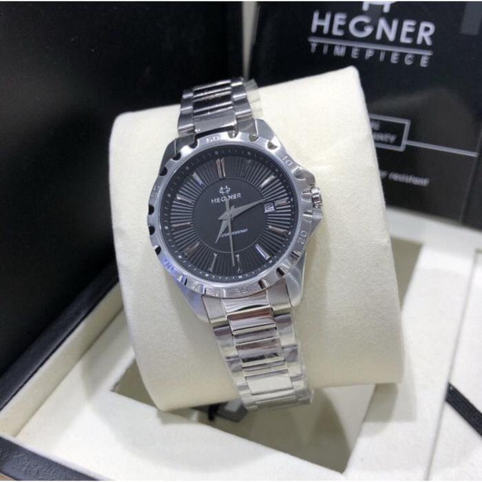 jam tangan HEGNER 1688 original couple rantai analog