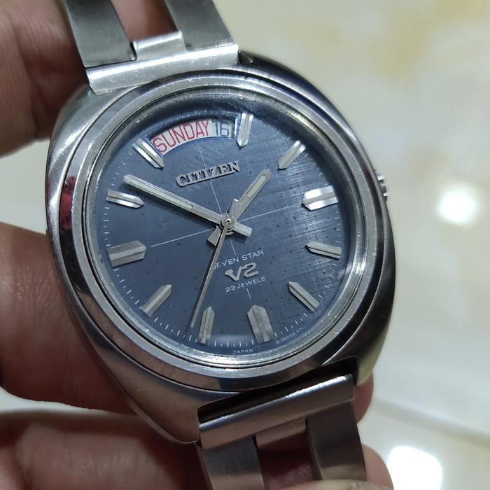 Jam Vintage Citizen Japan Split Day Date Cross Hair