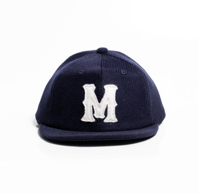 MARQUE VARSITY CAP - Topi Vintage Berbahan Wool, dengan Leather Buckle