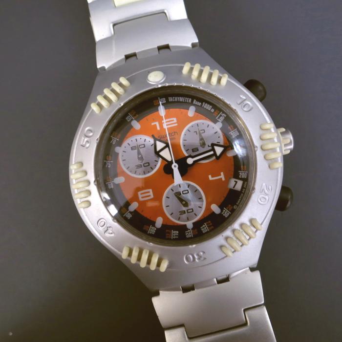 Jam Langka - Swatch Irony Aluminum Scuba 200 Chronograph