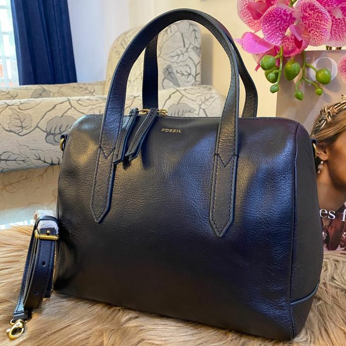 tasFOSSIL sydney satchel midnight navy crossbody