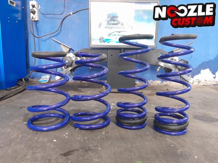 Per Mobil LOWERING KIT HSR BLUE TOYOTA AGYA Per Keong Ceper