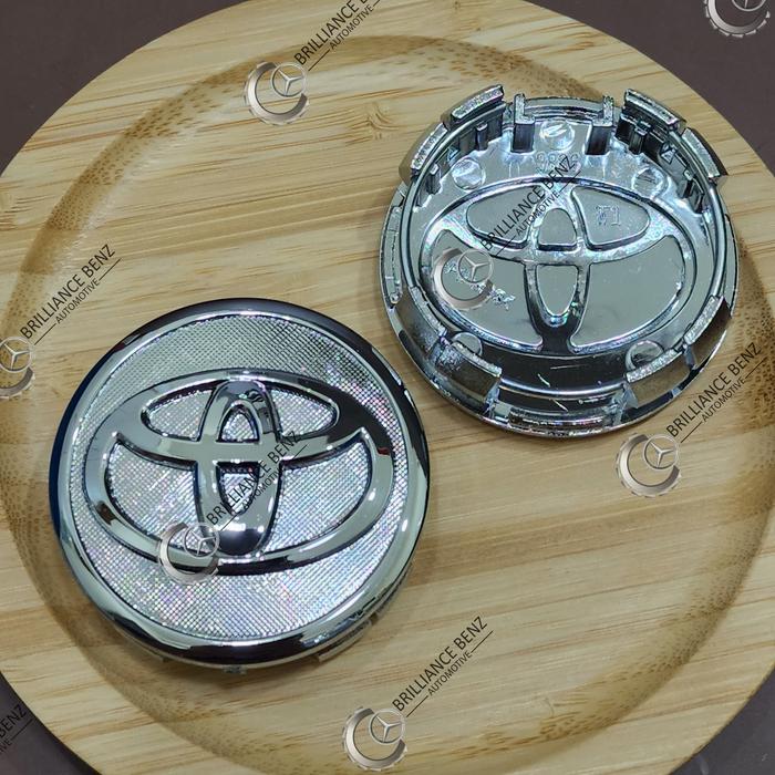 DOP RODA VELG EMBLEM TOYOTA 58MM YARIS ALTIS VIOS DOP RODA LOGO TOYOTA