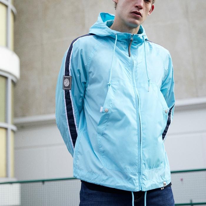 Pretty Green Wright Zip Jacket Sky Blue Original