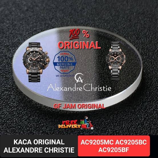 KACA JAM TANGAN ALEXANDRE CHRISTIE AC9205 AC 9205MC AC9205BC AC 9205B AC9205BF ORIGINAL