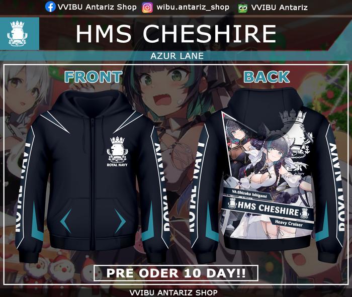 Jaket Hoodie Fullprint Anime Azur Lane HMS Cheshire