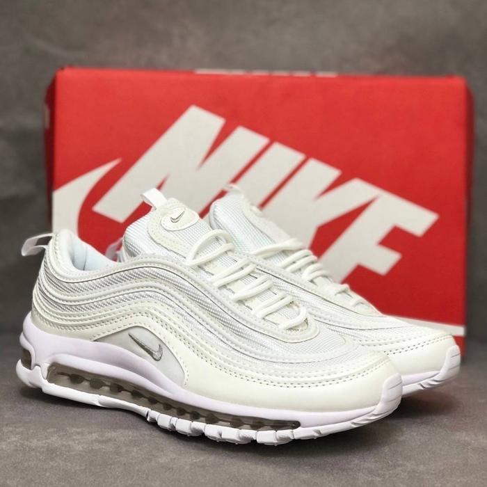 Sepatu am 97 triple white reflective original material