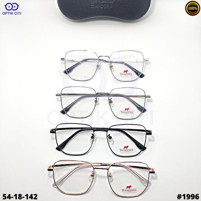 Frame Kacamata Pria Wanita Titanium Sandora Original 1996 Ringan
