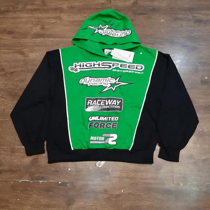 Sweatshirt-Hoodie-Racing-Hitam