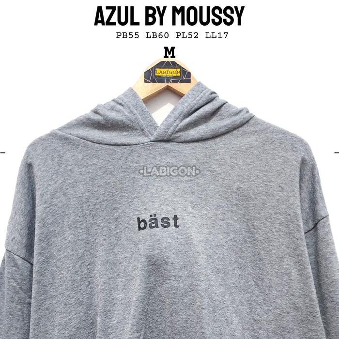 Crewneck Sweater Hoodie AZUL BY MOUSSY Original Second Thrift M120