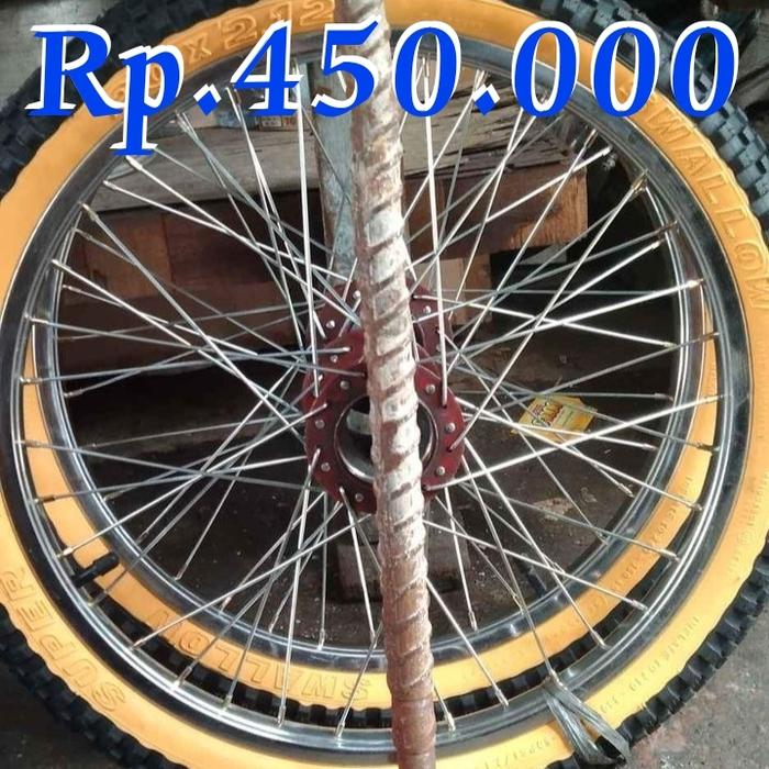 RODA GEROBAK JARI-JARI RING 20 UKURAN SEPEDA BMX BERIKUT ASNYA