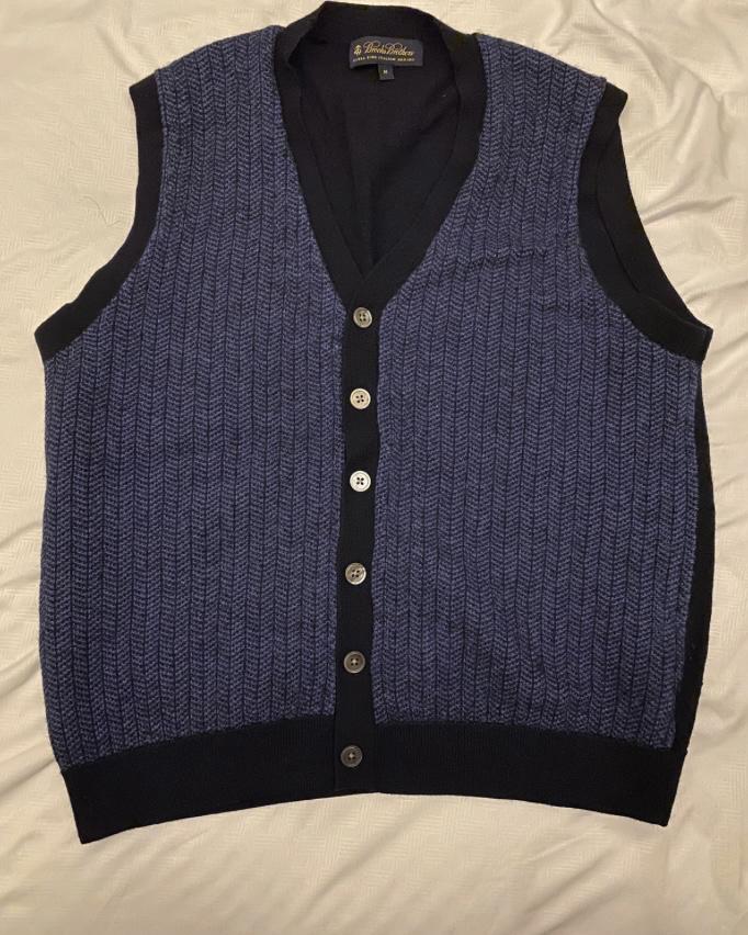 Vest Pria - BROOKS BROTHERS - Merino Wool - Size M