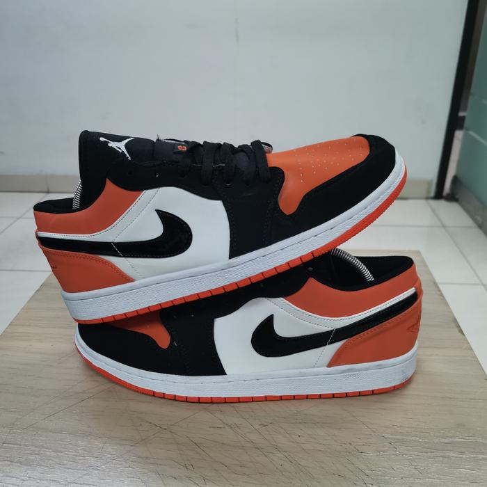 Nike AJ1 LOW ORANGE - SHATTERED BACKBOARD Size 45 (tanpa Box)