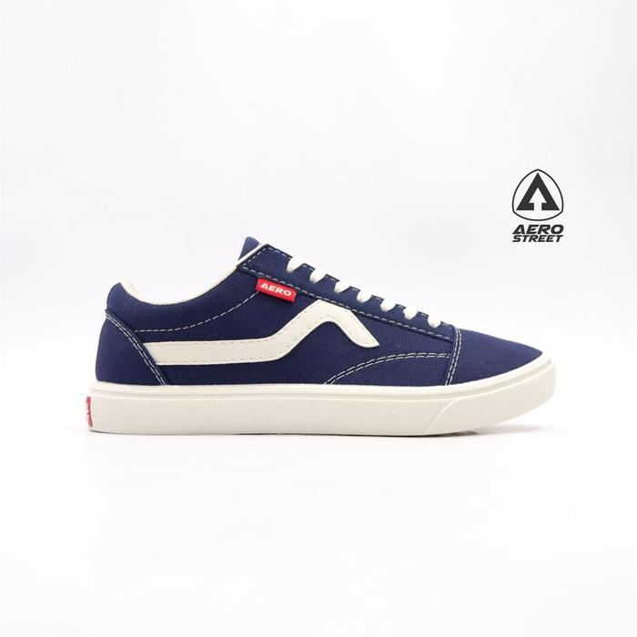Aerostreet Massive Navy White Original Sepatu Sneakers Pria Wanita