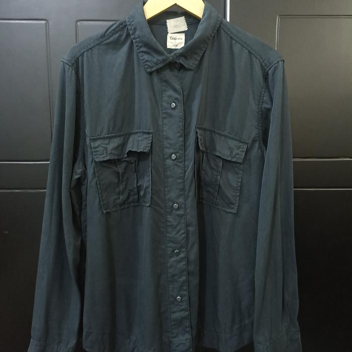 kemeja wanita gap linen