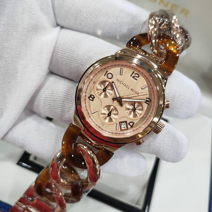 Jam Tangan Wanita Michael Kors Mk4222 Mk4269 Stainless Steel Acrylic